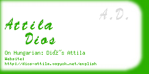 attila dios business card